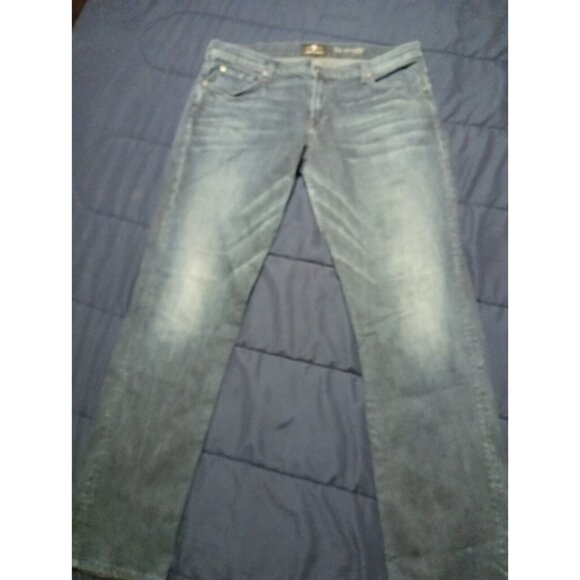 7‎ For all Mankind Jeans Men's 38 "The One" Straight Blue Denim Luxe Performance - Picture 1 of 8